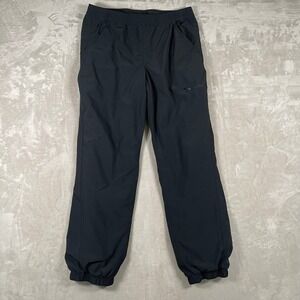 Eddie Bauer Women's Jogger Pants Fleece Lined Outdoor Hiking Gorpcore 12 Black